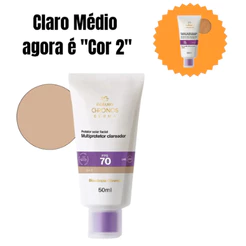 Natura Protetor Facial Clareador Chronos Fps 70 Claro/médio