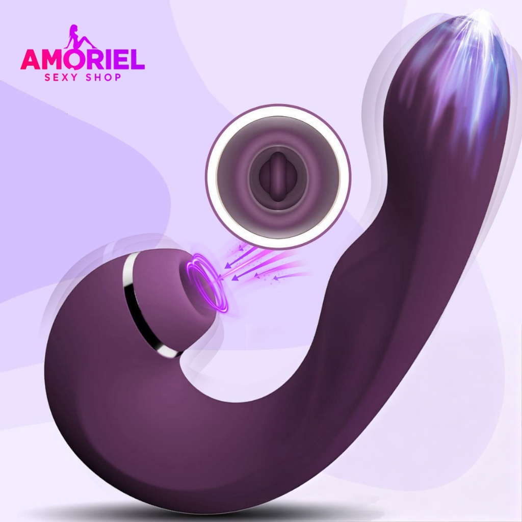 Vibrador Ponto G Estimulador Clitóris 3em1 Silicone Macio Embalagem Discreta