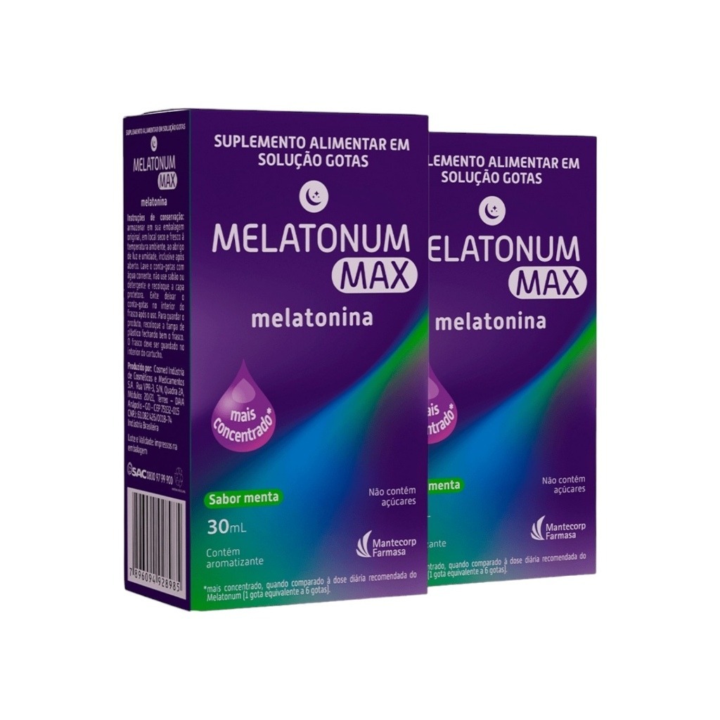 Melatonum Max 30 ml – Melatonina para Auxiliar no Sono da Hypera