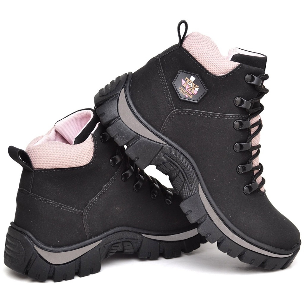 Bota Adventure Feminina Botinha Coturno Trilha  Reforçada