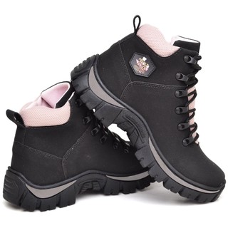 Bota Adventure Feminina Botinha Coturno Trilha  Reforçada