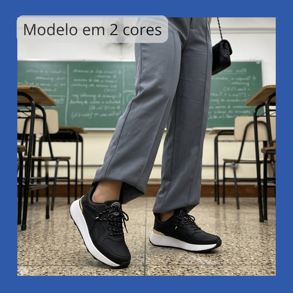 Tênis Casual Feminino Vizzano Jogging Urbano Leve Confortável Dia a Dia Original 1452.202