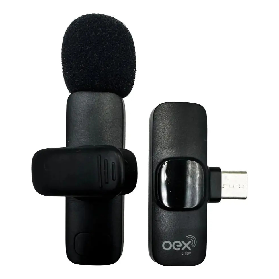 Microfone Lapela Oex Mk306 Wireless Type C Original