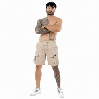 Short Mauricinho Cargo Masculino Sarja Bermuda Mauricinho Masculino Sarja