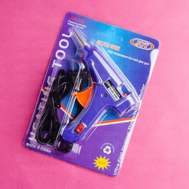 Aplicador de Cola Quente 7mm - 20W Bivolt Botão Liga e Desliga + 10 BASTÃO DE 7MM