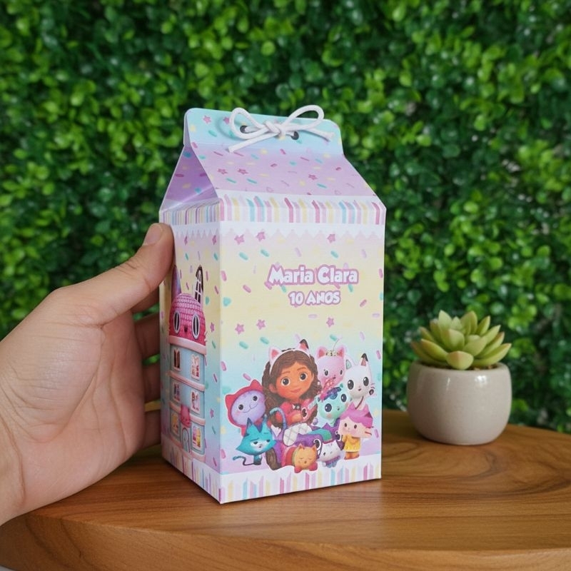 20 Caixinhas personalizadas/fazemos todos os temas infantil/caixa milk