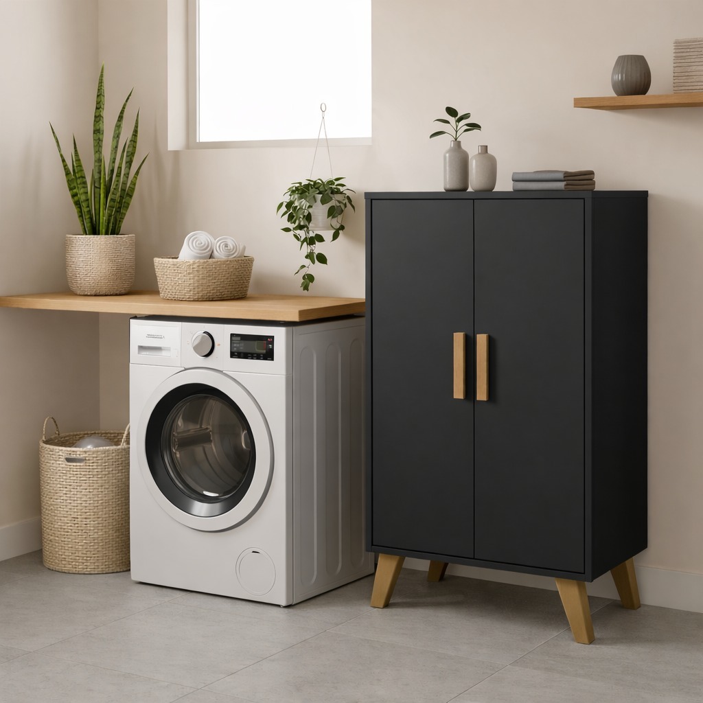 Armário Organizador Sapateira Multiuso 2 Portas Mini Guarda Roupas Quarto Cozinha Lavanderia