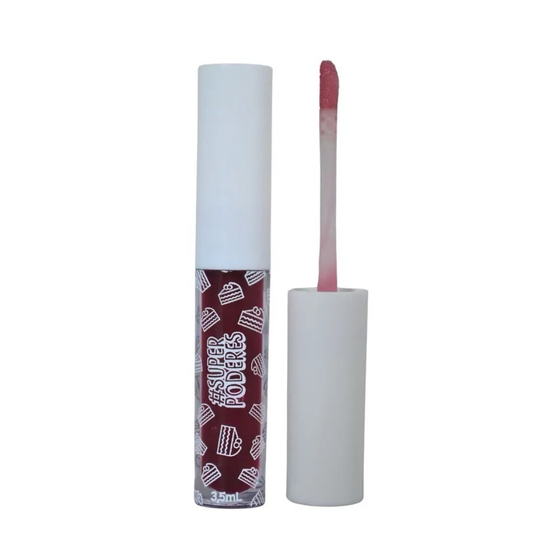 Lip Gloss Vegano Cake Gloss Red Velvet Super Poderes