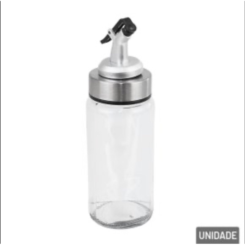 Garrafa para Azeite e Vinagre com Bico Dosador Medidor Galheteiro Vidro 200ml
