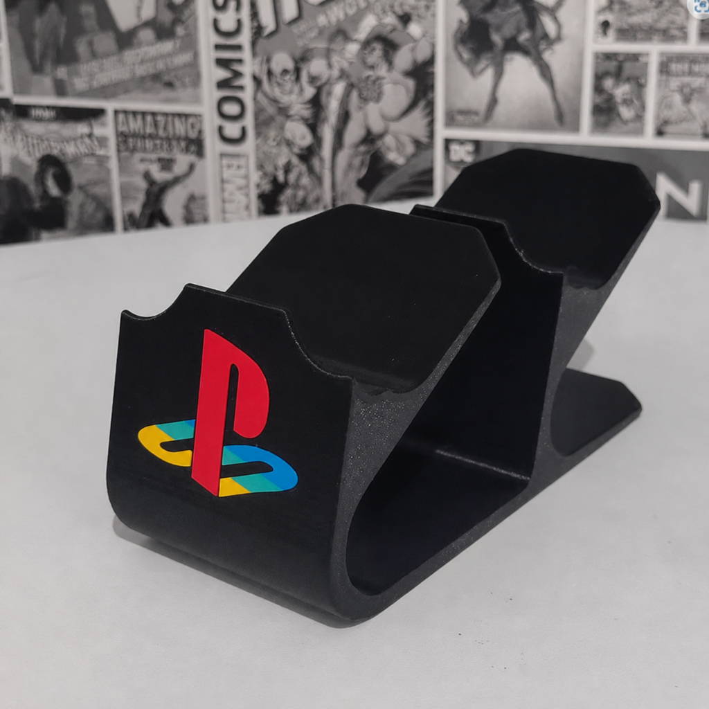 Suporte De Mesa Duplo Para Controle PlayStation 4 e 5 PS4 PS5.