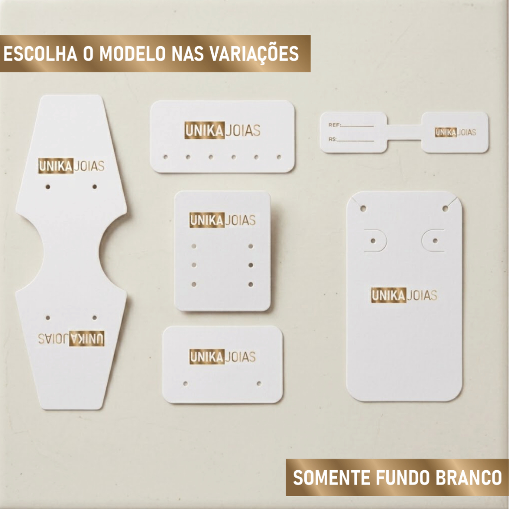 Tag Personalizada Cartela acessórios  personalizada embalagem