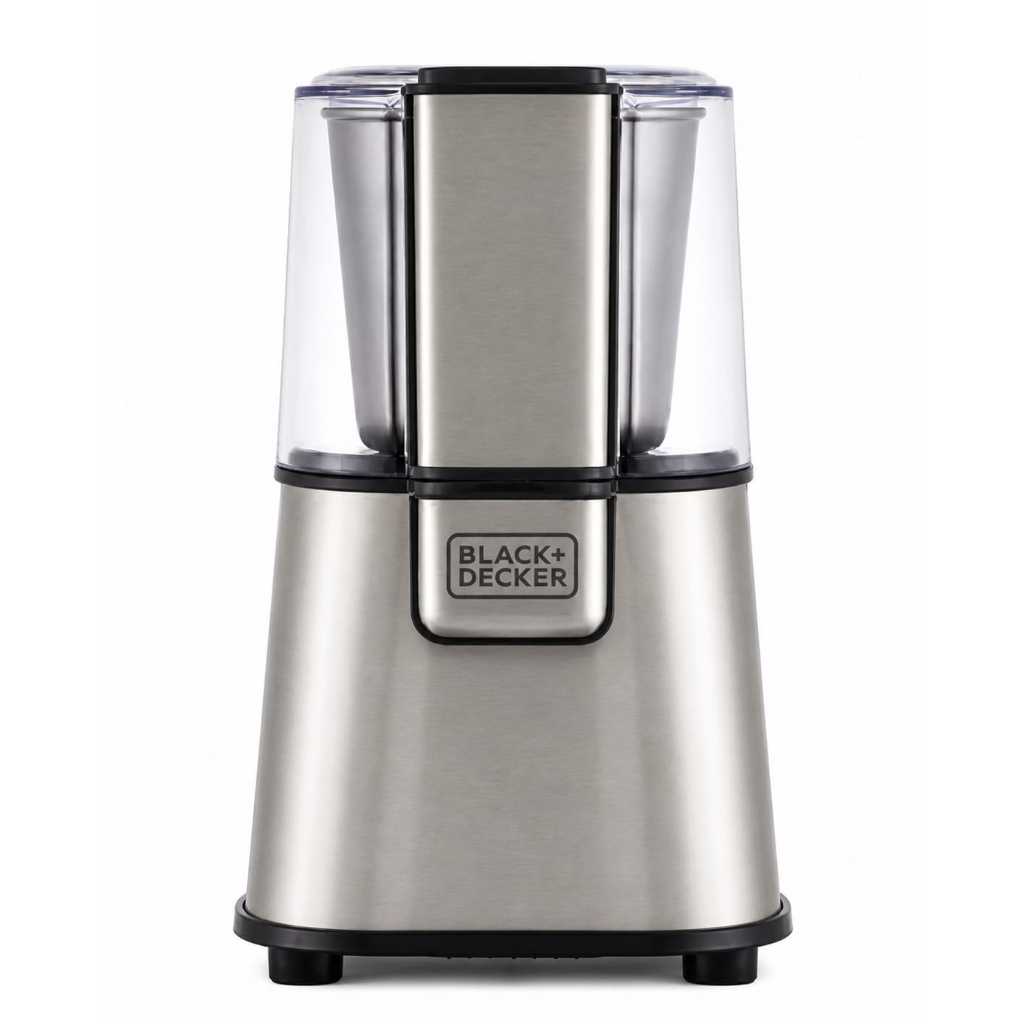 Moedor de Grãos Black+Decker Gourmand Gris 127V 220W Inox 60g Elétrico Café Especiarias com Pulsar