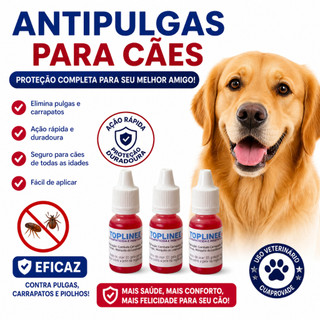 Kit 3x Topline 10ml Para Cães Premium