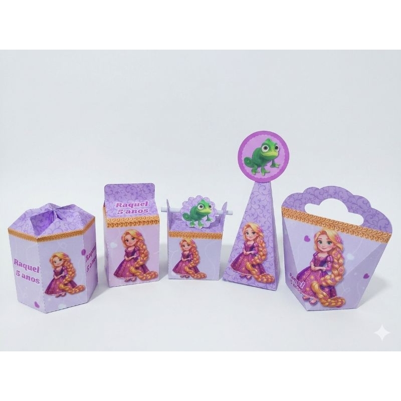 kit festa Rapunzel cute aniversário lembrancinha personalizado