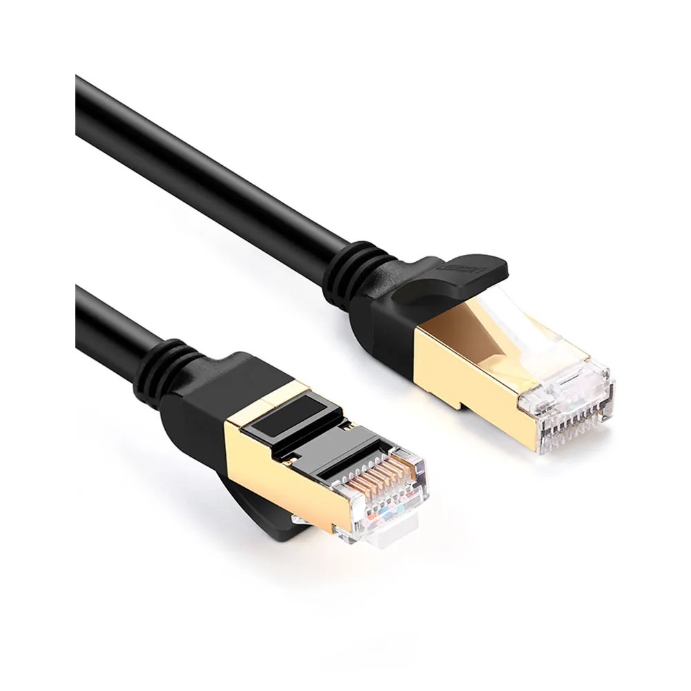 Cabo de Rede Ugreen Nw106 11261 CAT7 RJ45 / RJ45 Flat 2 metros BK