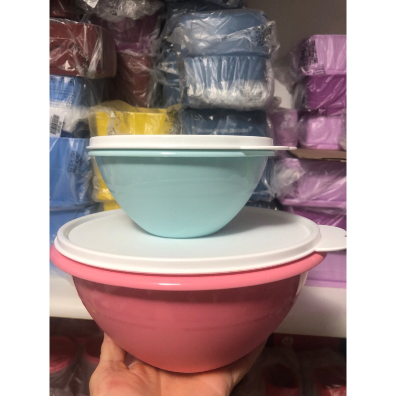 500 ml kit rosa com  2 peças TUPPERWARE TIGELA MARAVILHOSA 18,L+ 500 ml
