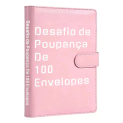 Caderno Pasta Desafio Poupança com 100 Envelopes Modelo Genérico Material Papel