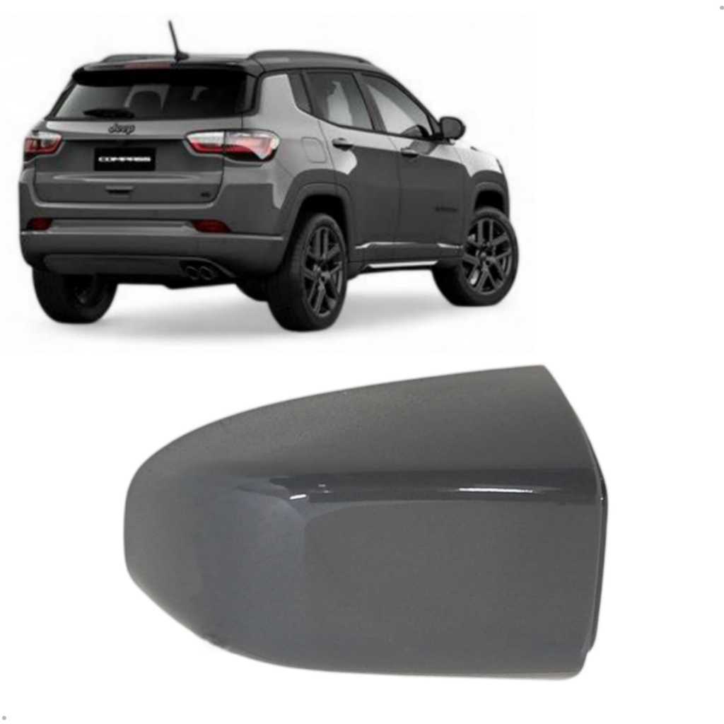 Capa Prolongador Maçaneta Jeep Compass 2022 2023 2024 2025 Cinza Sting