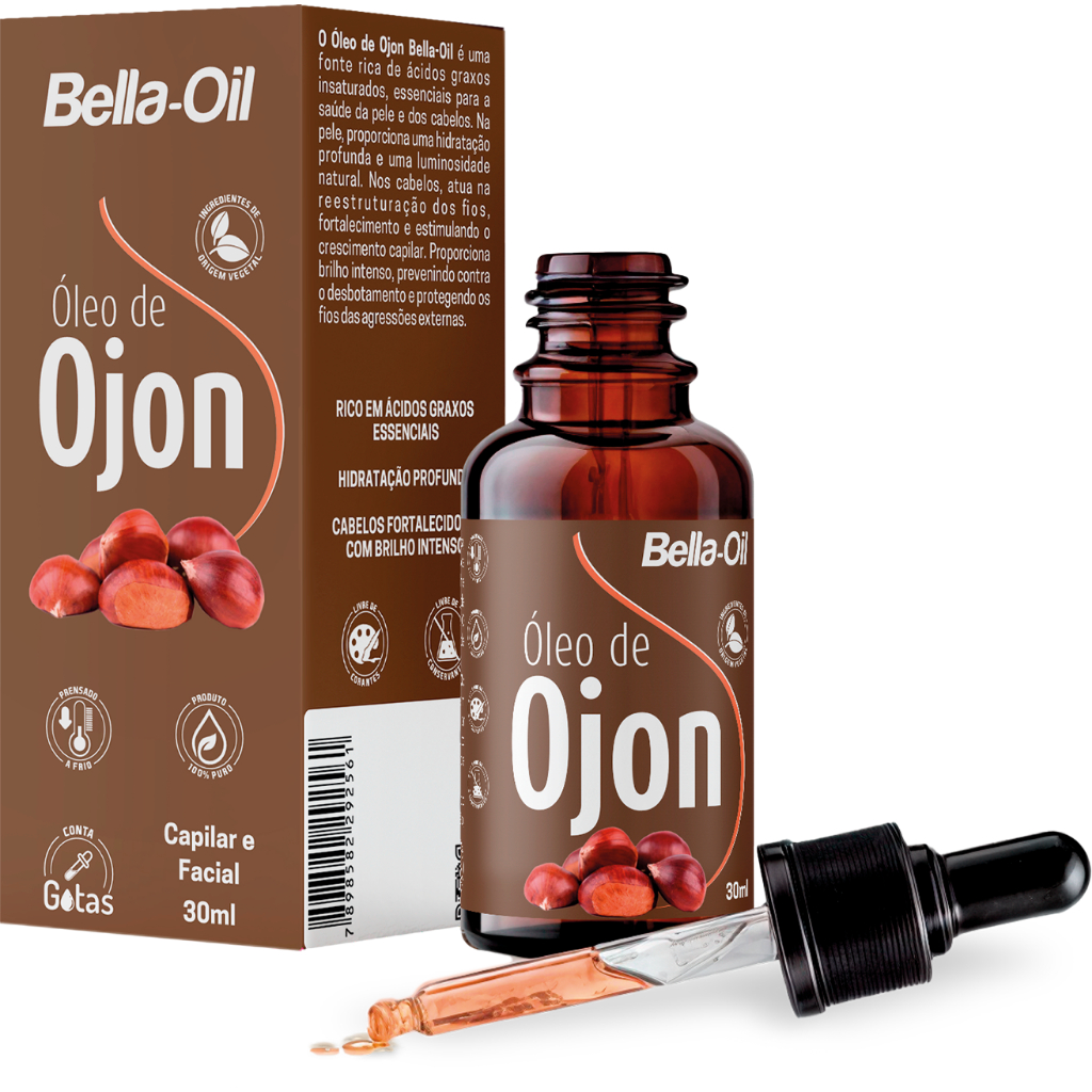 Óleo de Ojon Batana Bella-Oil 30ml BellaPhytus Nutrição Capilar Brilho Reparação e Cuidado dos Fios
