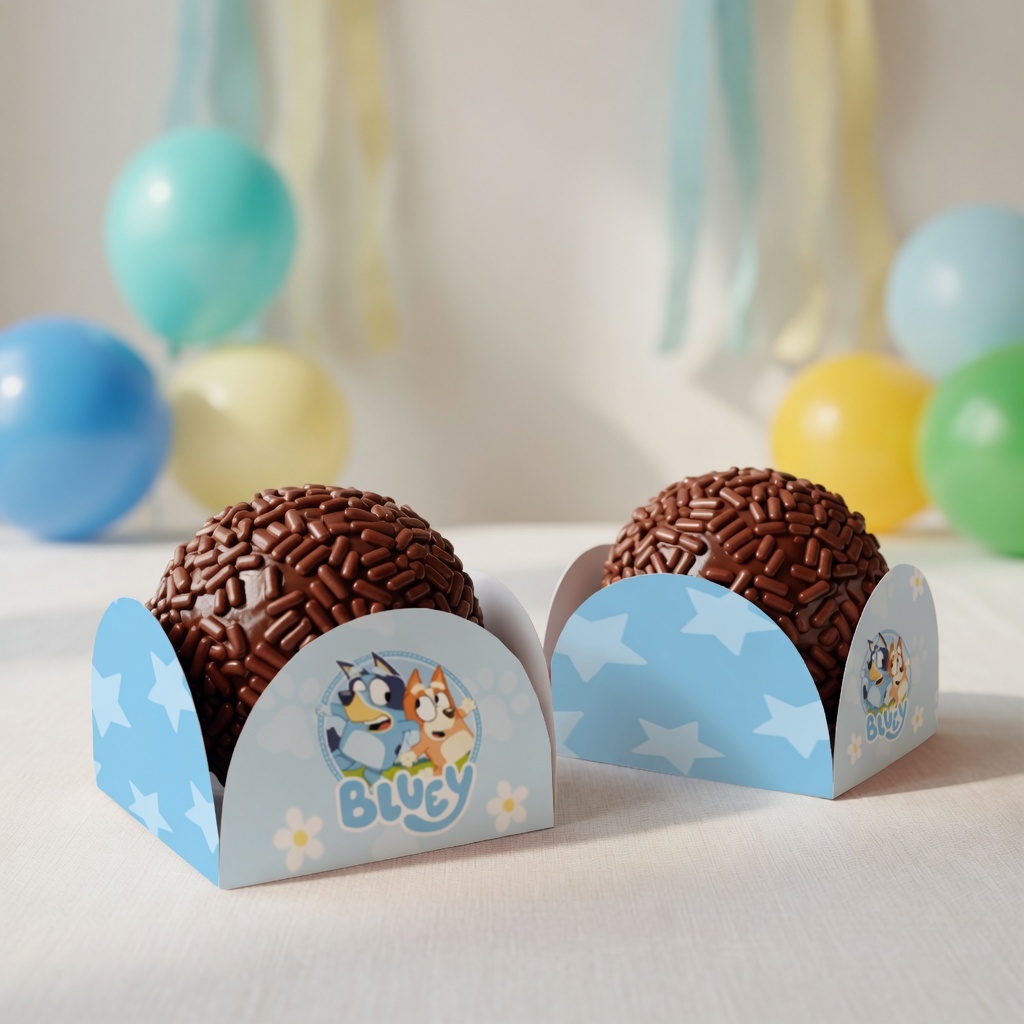 Forminha de Doces Blueey Personalizada no Tema | Lembrancinha de Festa | Aniversário | Porta Doce Festa de Anivesário