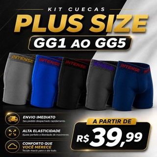 Kit Cuecas Box Boxer PLUS SIZE GG1 Ao GG5