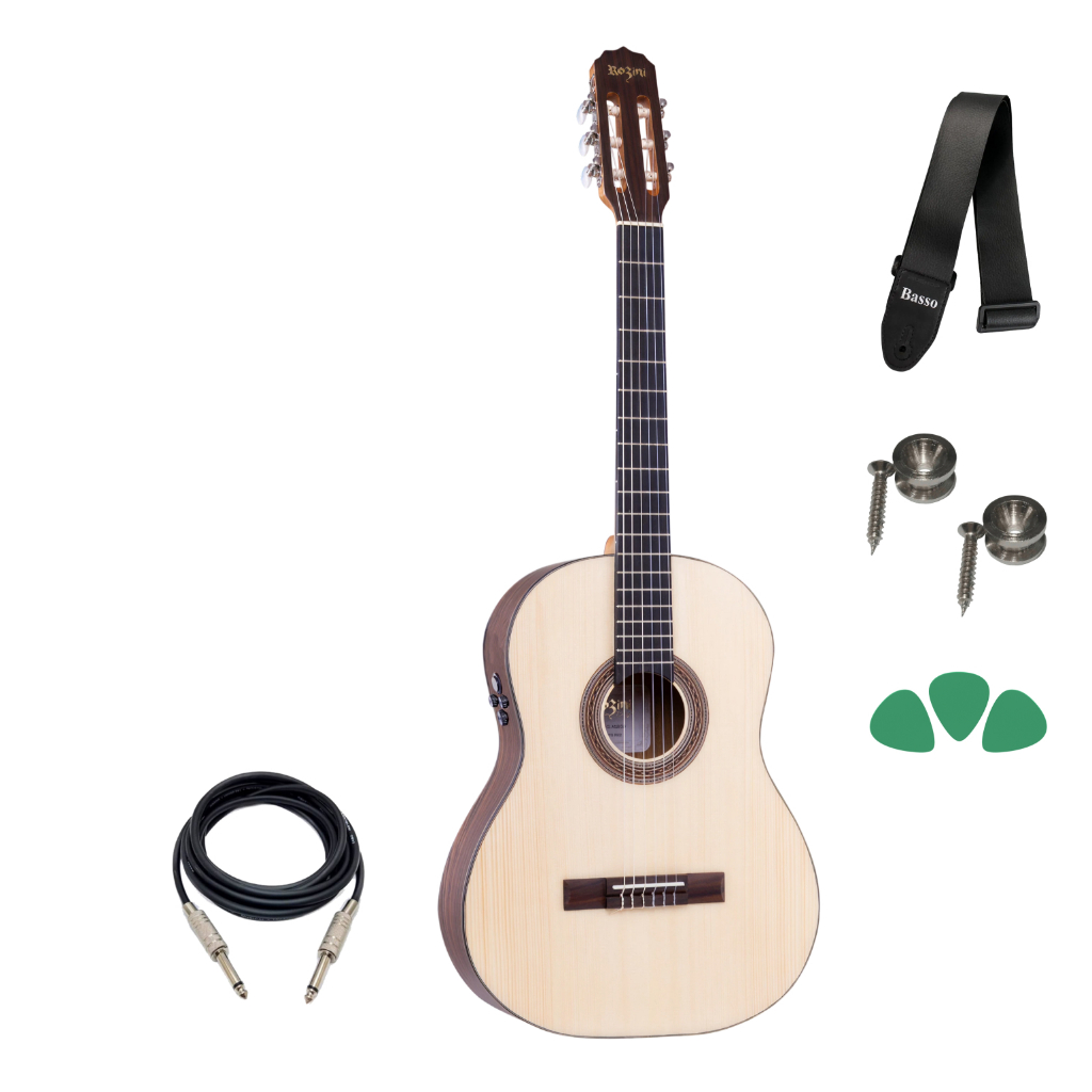 Violão Rozini Rx210.at.f.lp Eletrico Fosco Tampo Maciço