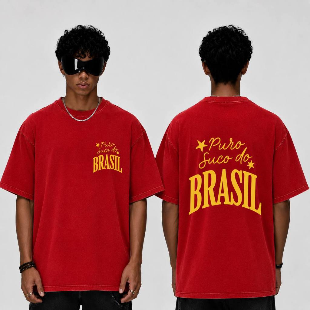 Camiseta Camisa Masculina Algodão Premium Copa Brasil Tendência