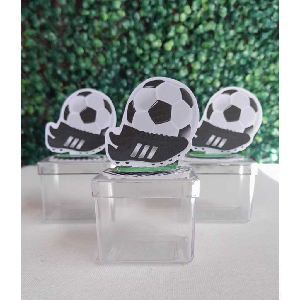 Aplique 3D Futebol Bola Jogo Lembrancinha Festa Mesa Decoração Aniversario