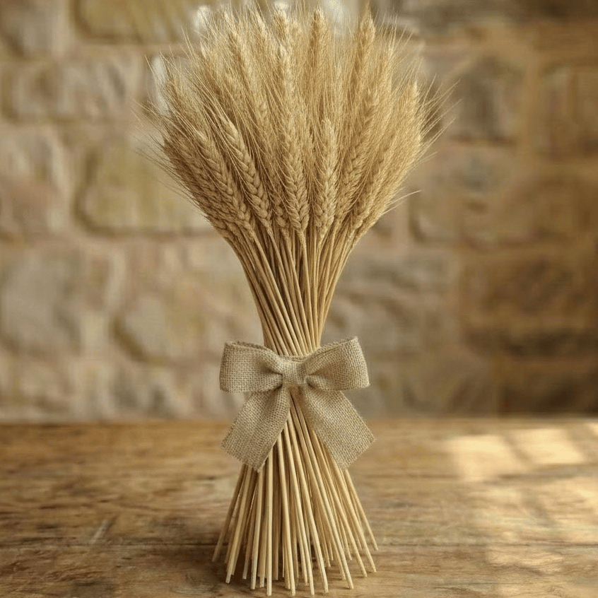 Trigo Seco Premium 120 Hastes Decoração - Arranjos, Flores Desidratadas e Vaso Decorativo