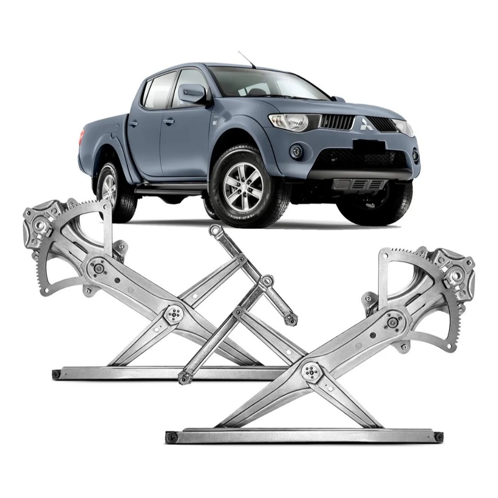 Par Máquina de Vidro Mitsubishi L200 2008 em Diante Vidro Elétrico Dianteiro