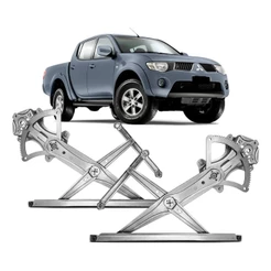 Par Máquina de Vidro Mitsubishi L200 2008 em Diante Vidro Elétrico Dianteiro
