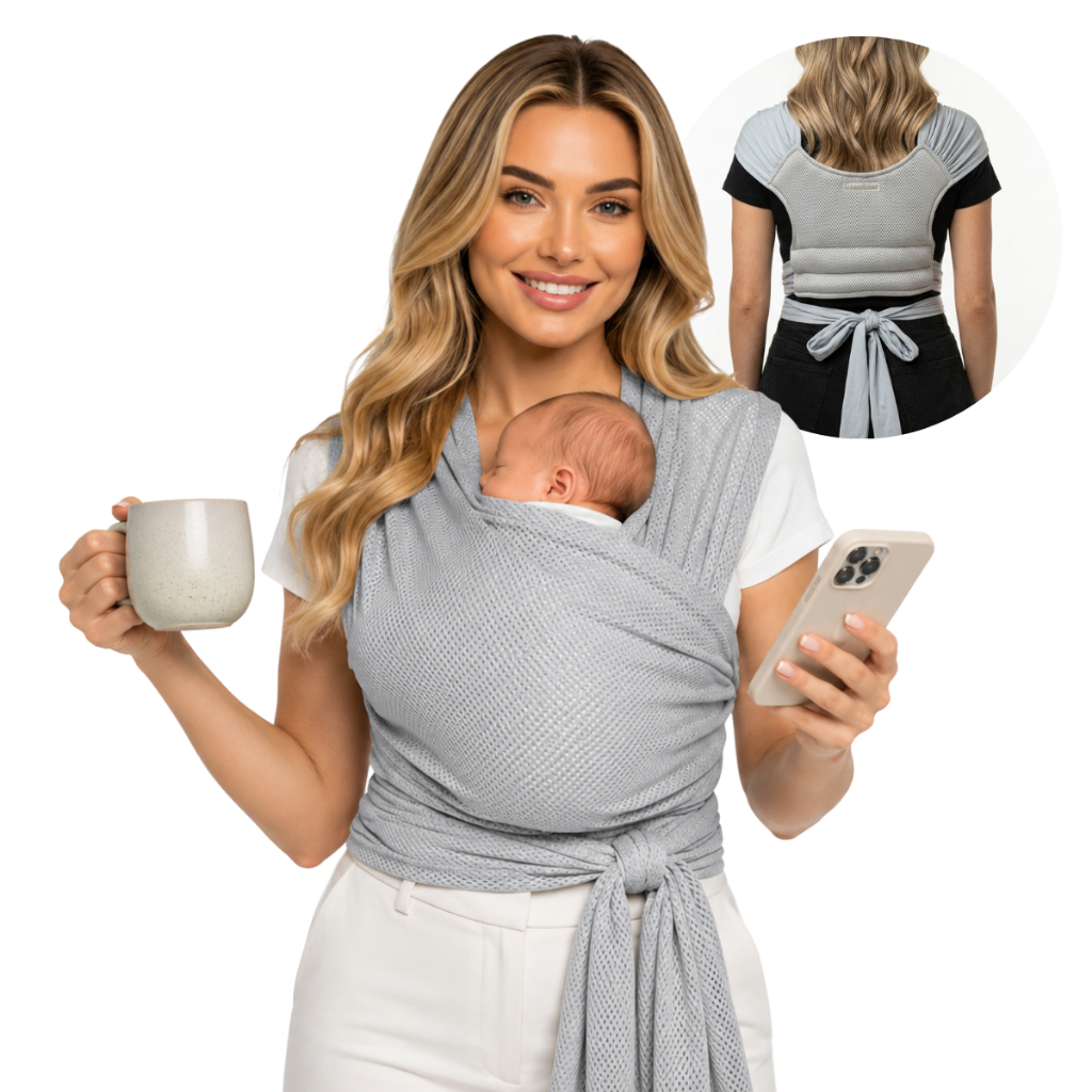 Wrap Sling Bebe Recém Nascido Canguru Ajustável Respirável Sling de Vestir Carregador de Bebê