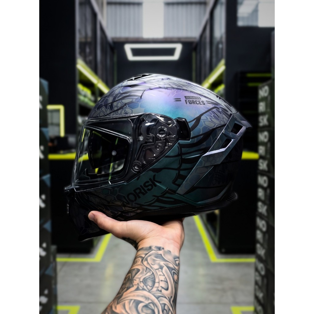 Capacete Norisk Strada 2 Cobra Roxo