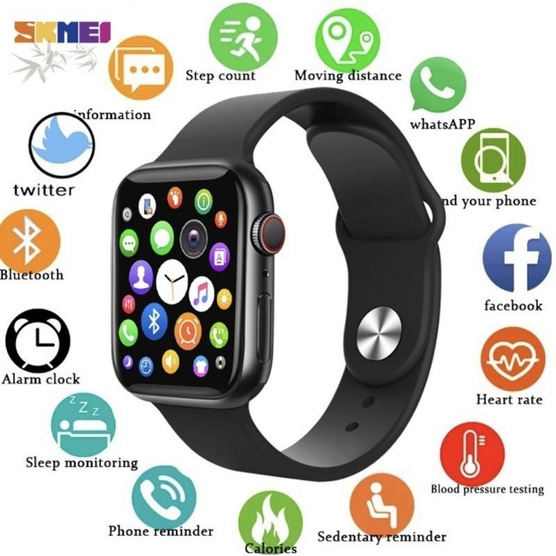 Relógio inteligente Smartwatch feminina e masculino faz e recebe chamadas, notificações de redes sociais series 11
