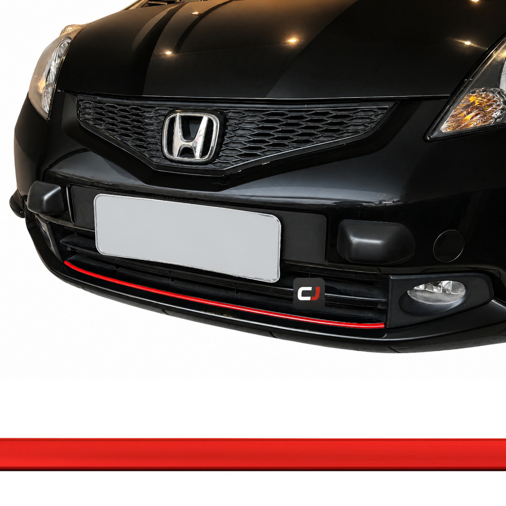 Aplique Friso Vermelho Sport Parachoque Honda Fit 2009-2012