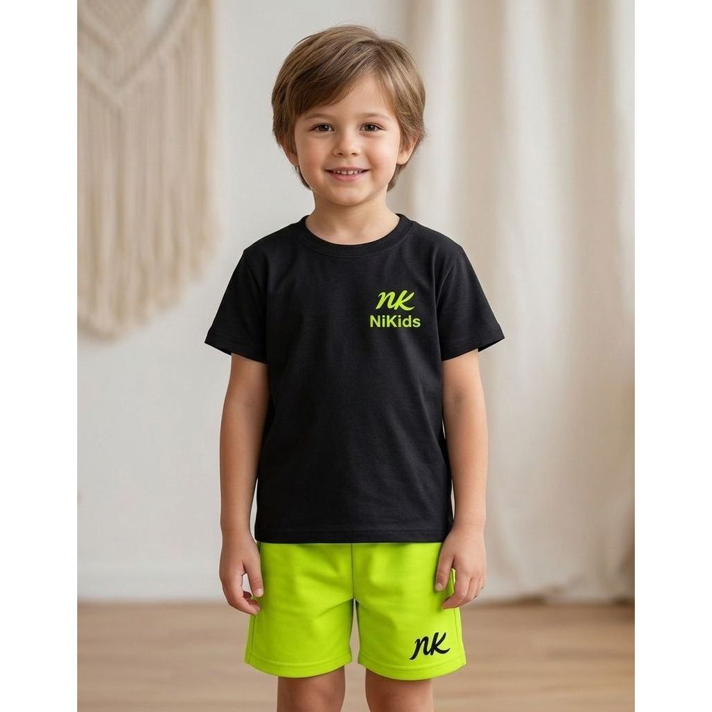 Conjunto Infantil menino verao bermuda + camisa lançamento 100%algodão