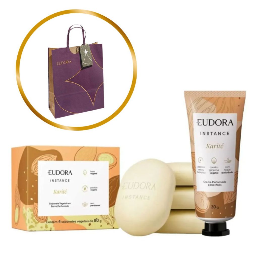 Estojo Banho Eudora Para Presente Boa Qualidade E Barato + Sacola