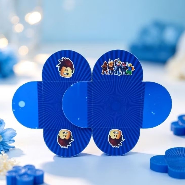 ENVIO RÁPIDO - Forminha de Doces Roblox - Personalizada no Tema - Lembrancinha de Festa - Aniversário - Decoração