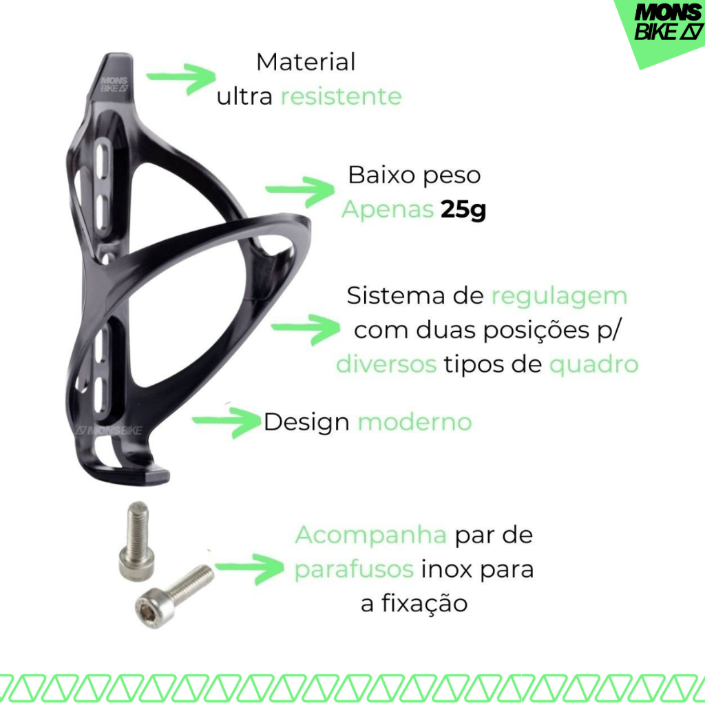 Garrafa Térmica Caramanhola Squeeze Bike 710ml Bico Automático + Suporte de Quadro Bicicleta — imagem 2 de 2