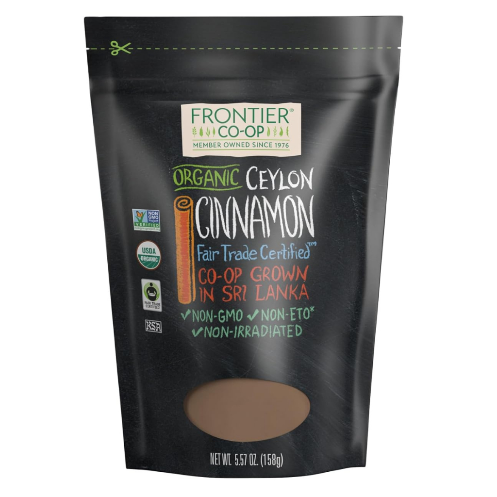 Canela Do Ceilão Frontier Co-Op Orgânica Organic Ceylon Pó 158g Kosher