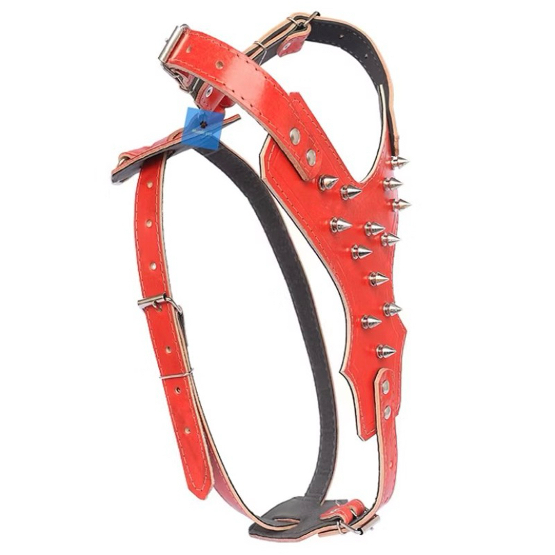 Peitoral Peitera Com Espinhos Spikes Para Cachorros Pitbull Rottweiler