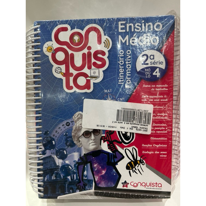 Livro Conquista 2ª Série Ensino Médio - Módulo 4 - Novo Lacrado Original - Livro do Aluno Espiral
