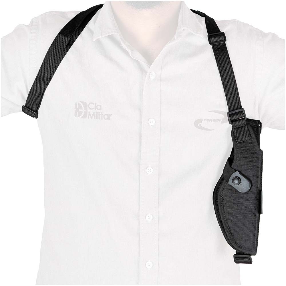 Coldre Axilar Velado Discreto C/ Regulagem 1 Tira Cia Militar Compacto Rip Stop Resistente