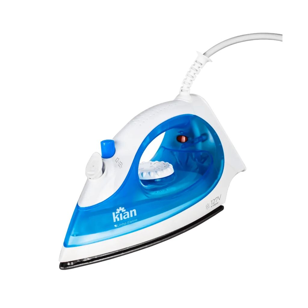 Ferro A Vapor Kian FPV100 220V Base Antiaderente Vapor Continuo Aquecimento Rapido