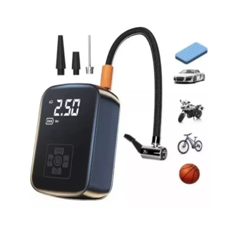 Mini Bomba De Ar Elétrica Portátil Pneu Inflator Compressor Carro Motocicleta Bicicleta Bola Digital