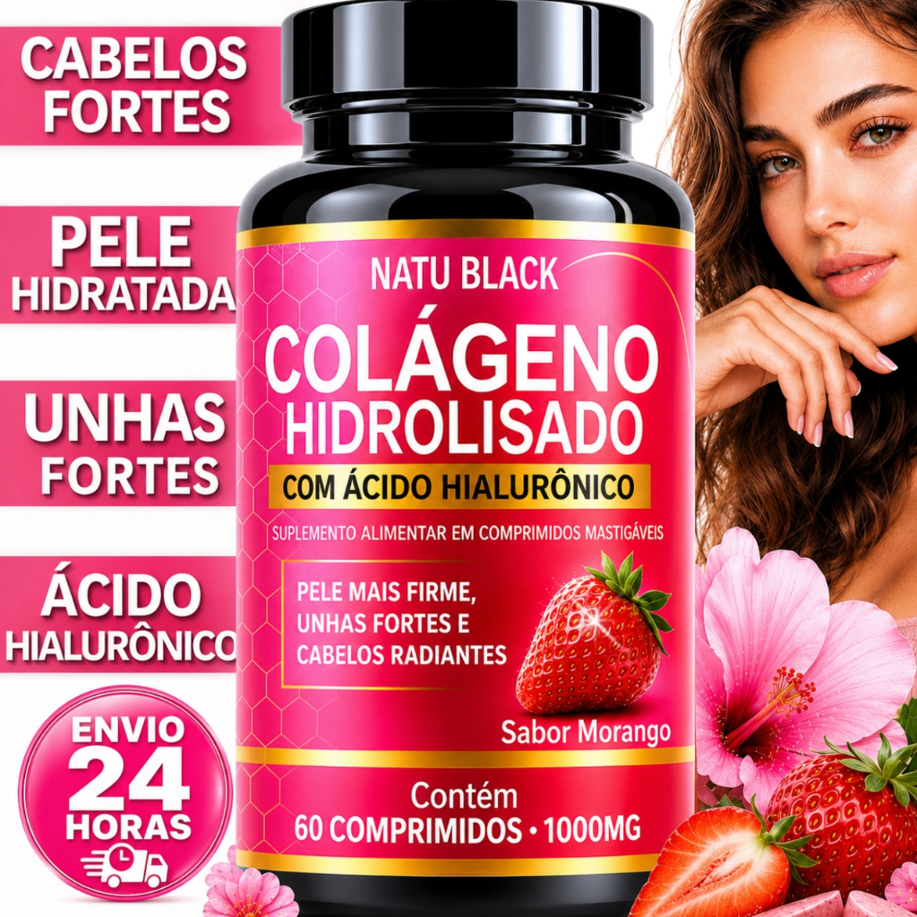 Colágeno Hidrolisado Tipo I com Ácido Hialurônico