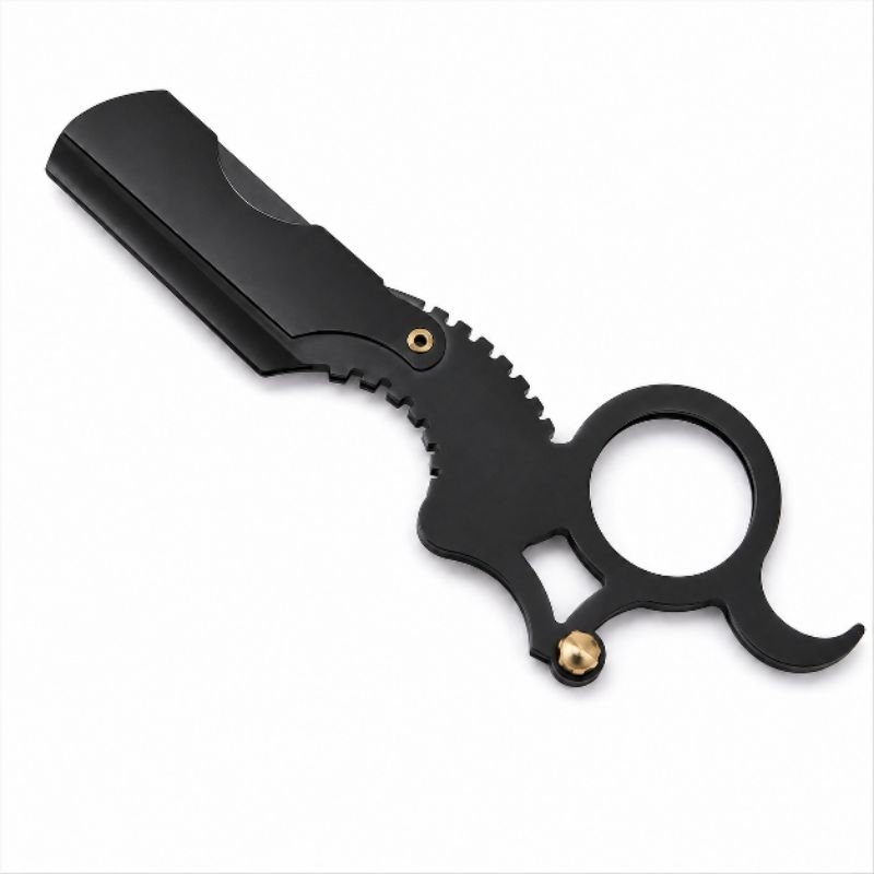 Navalhete Profissional De Dedo Barba Bem Feita Barbeiro PÉ do Cabelo Material Inox