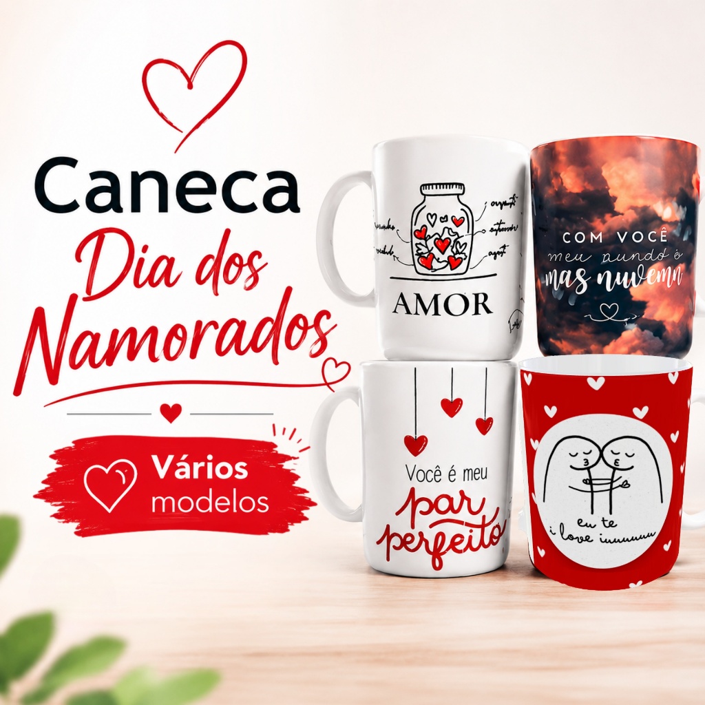 Caneca Romântica Porcelana Canecas  diferentes Porcelana Xícara- Caneca de Café Presente Surpresa DIA DOS NAMORADOS|