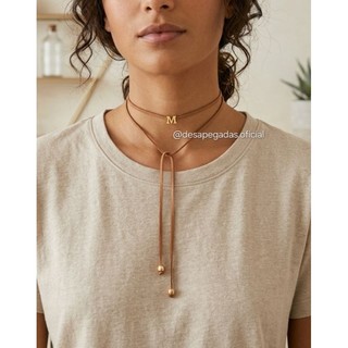 colar country feminino courinho camurça personalizado inical nome boiadeira gravatinha country moda country feminina
