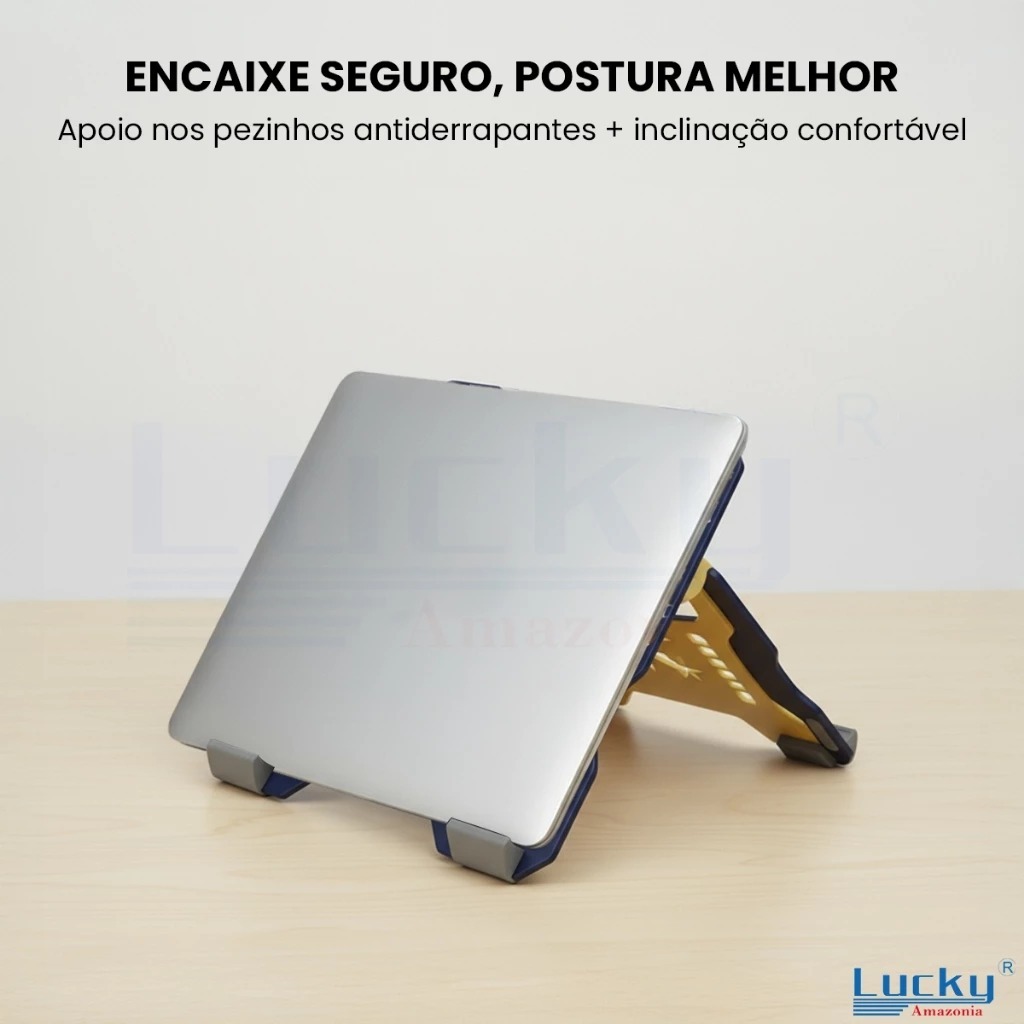 Suporte Notebook Mesa Laptop Stand Suporte para Notebook Ergonômico Dobrável Ajustável Portátil